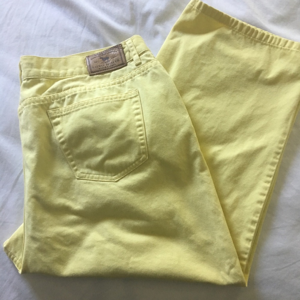 Ralph Lauren yellow crop pants